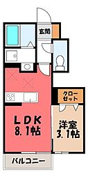 JR東北本線 小山駅 徒歩19分 1階/-