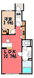 JR水戸線 小田林駅 3.6km 1階/-
