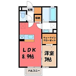 JR両毛線 栃木駅 徒歩16分 2階/-
