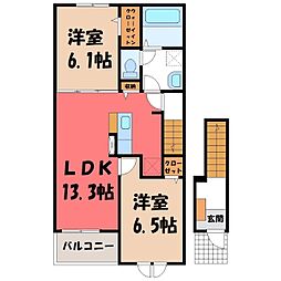 JR日光線 鹿沼駅 バス21分 下茂呂たばこ屋前下車 徒歩2分