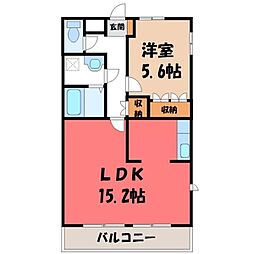 JR東北本線 石橋駅 6.8km