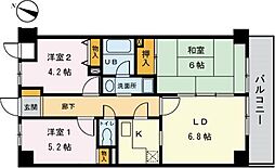 アネックス赤澤 3LDKの間取図画像