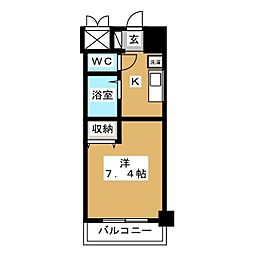 プライムアーバン葛西 1Kの間取図画像