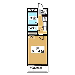 ラフィーネ北葛西 1Kの間取図画像