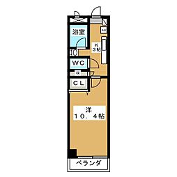 LunaetSoleil1 1Kの間取図画像