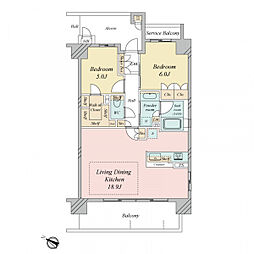 間取図画像 2LDK
