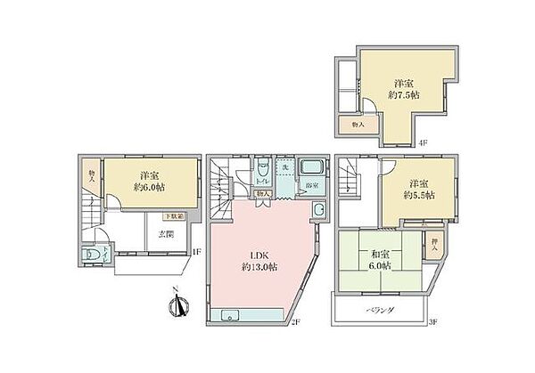 間取りを拡大表示