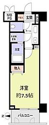 ライオンズマンション京都河原町第3 1Kの間取図画像