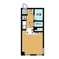 エミュウビル西千葉 3階ワンルームの間取り