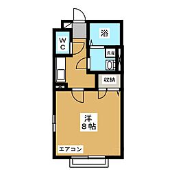 エクセル8 1Kの間取図画像