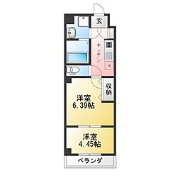 INSURANCEBLDG.XV3 2Kの間取図画像