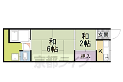 森田荘 2Kの間取図画像