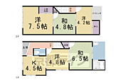 京都市下京区西新屋敷上之町 2階建 築47年のイメージ