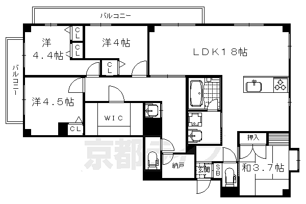 同じ建物の物件間取り写真 - ID:226064149354