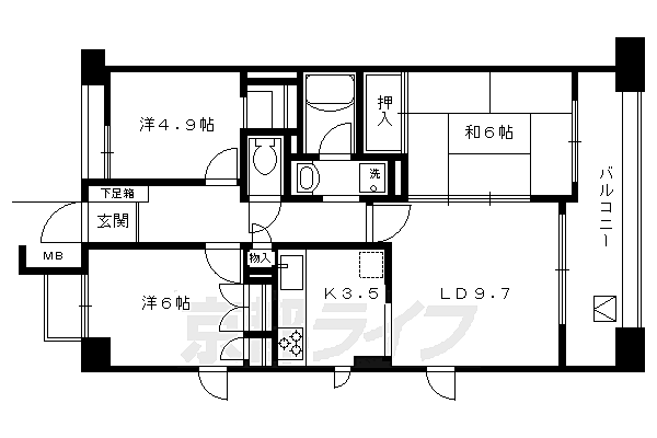 同じ建物の物件間取り写真 - ID:226064771826