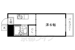 ハイツ新川 1Kの間取図画像