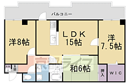 アメニティ双ケ丘 2階3LDKの間取り