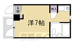 ＢＯＢ　ＨＯＵＳＥ 4階ワンルームの間取り