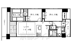 阪急京都本線 京都河原町駅 徒歩4分の賃貸マンション 3階3LDKの間取り