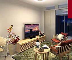 JR東海道・山陽本線 西大路駅 徒歩14分の賃貸マンション 10階2Kのリビング/ダイニング