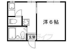 メゾンワイズ 3階1Kの間取り