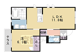 Ｂｅｌｌｅ　Ｍａｉｓｏｎ　Ｇｒａｃｅ 1階1LDKの間取り