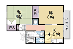 ＣＡＳＡ　ＤＥ　池尻Ｂ棟 1階2DKの間取り