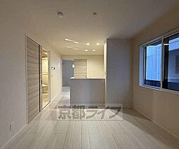 阪急京都本線 西院駅 徒歩17分の賃貸アパート 1階2LDKのリビング/ダイニング