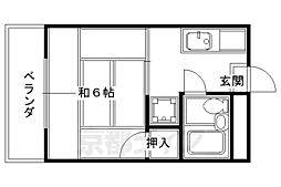 カケイハイツ 3階1Kの間取り