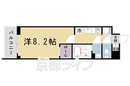 ベラジオ雅び京都西院 2階1Kの間取り