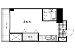 メゾン雪紫 ワンルームの間取図画像