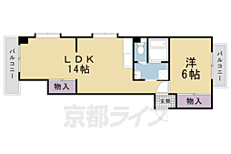 マテンソレイユ 1LDKの間取図画像