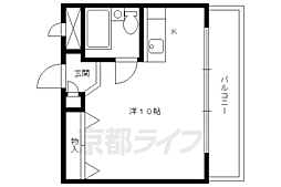 AZビル 1Kの間取図画像