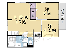 フレグランスモナ 2LDKの間取図画像