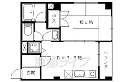 プルミエール 1DKの間取図画像