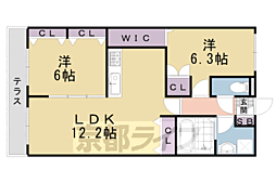 フェルスフェステ 2LDKの間取図画像