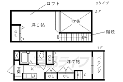 マース・リヴィエール 1Kの間取図画像