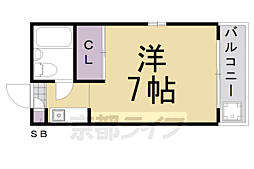 ロイヤルハイツナカムラ 1Kの間取図画像