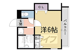 熊野道谷口マンション 1Kの間取図画像