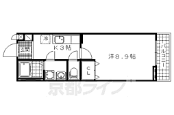 ソレイユ・野色 1Kの間取図画像