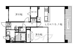メゾングロリア 2LDKの間取図画像