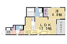 仮称)紫竹下芝本町新築 1LDKの間取図画像
