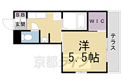 ジョイハウスA 1Kの間取図画像