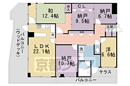ハートフルマンション 2SLDKの間取図画像