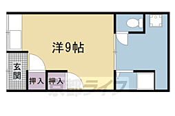 第5林口荘 ワンルームの間取図画像