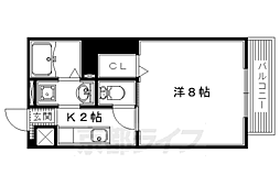 プリマベーラ 1Kの間取図画像