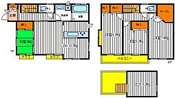 西武国分寺線 鷹の台駅 徒歩20分の賃貸一戸建て 2階4LDKの間取り