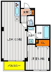 YOURMAISONやわらぎ 1LDKの間取図画像