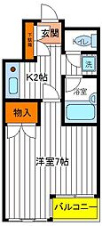 コンフォートいづみ 1Kの間取図画像