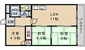 京都市山科区椥辻池尻町 4階建 築46年のイメージ